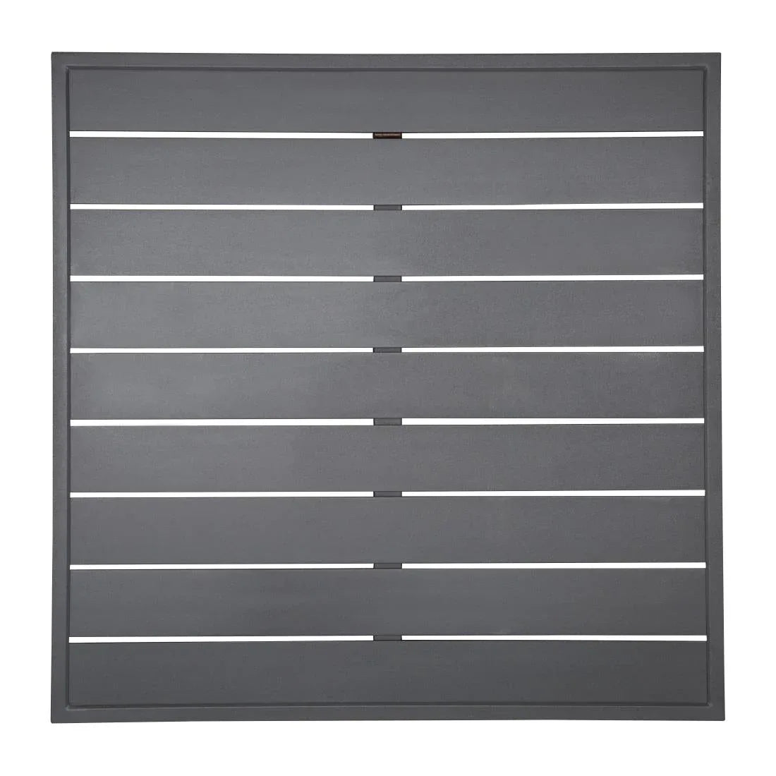 FW597 Bolero Aluminium Square Table Top Dark Grey 700mm - JD Catering Equipment Solutions Ltd