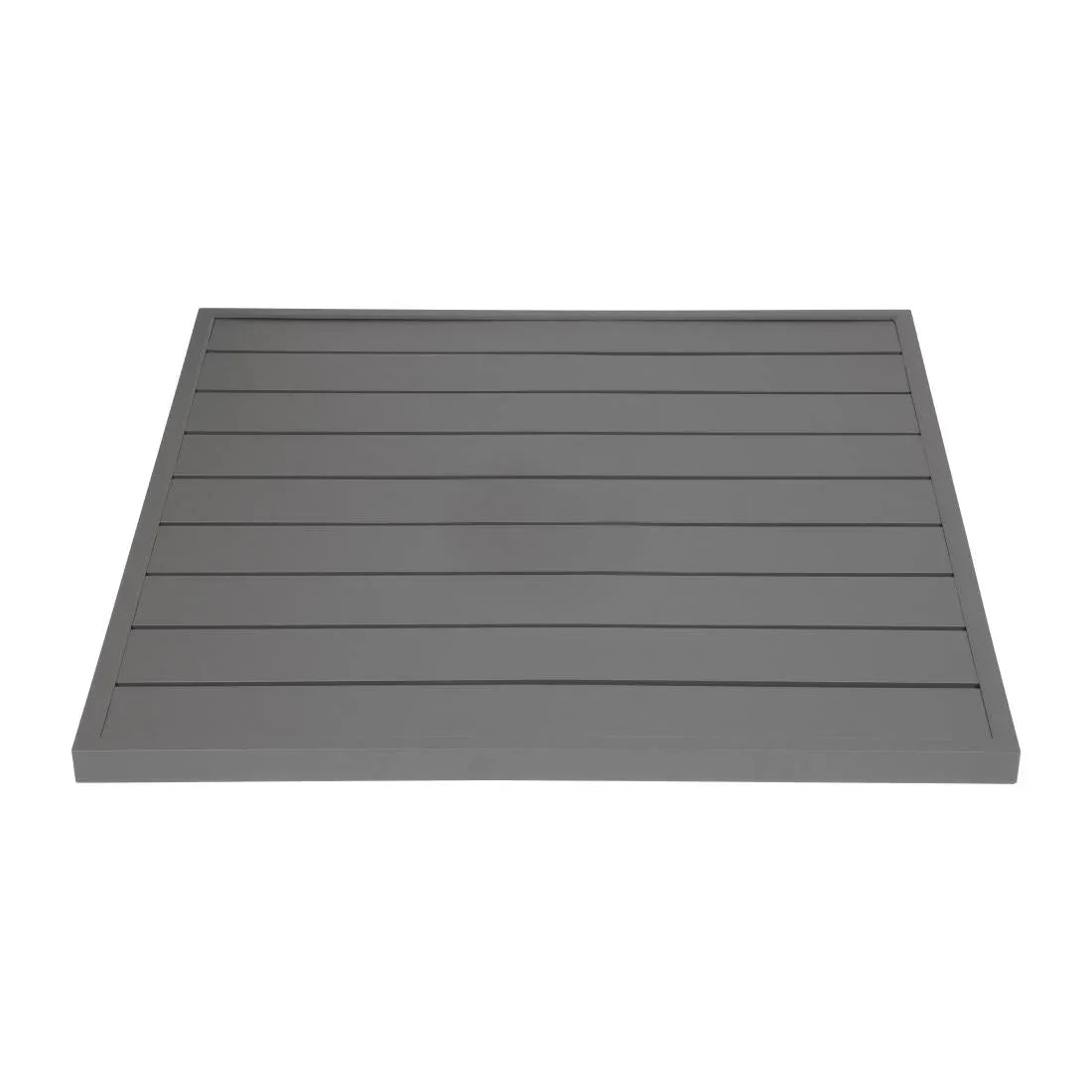 FW597 Bolero Aluminium Square Table Top Dark Grey 700mm - JD Catering Equipment Solutions Ltd