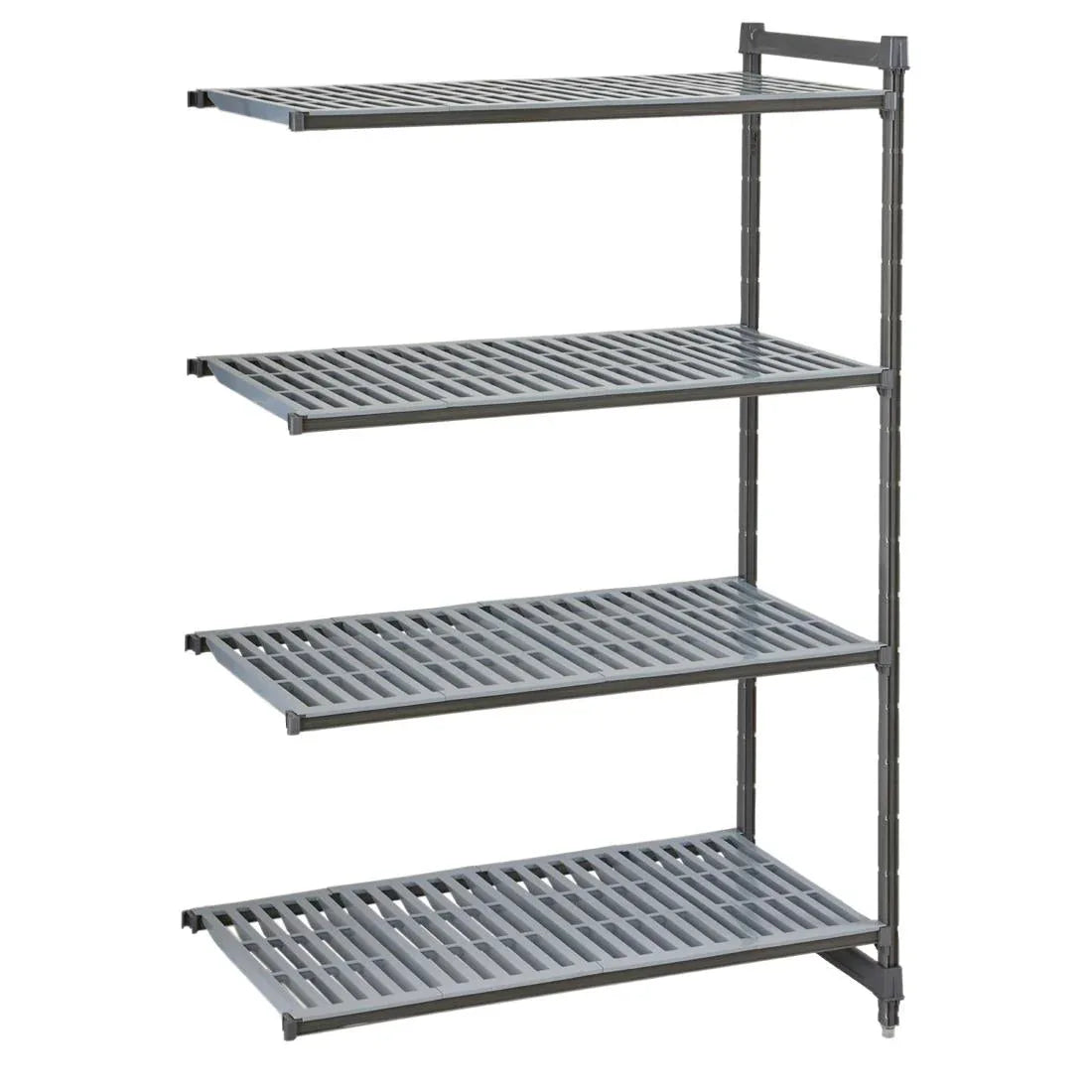 FW618 Cambro Camshelving Basics Plus Add-On Unit 4 Tier With Vented Shelves 1830H x 870W x 540D mm - JD Catering Equipment Solutions Ltd