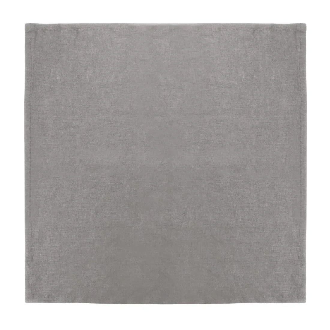 FW698 Olympia Linen Table Napkin Grey 400x400mm (Pack of 12) - JD Catering Equipment Solutions Ltd