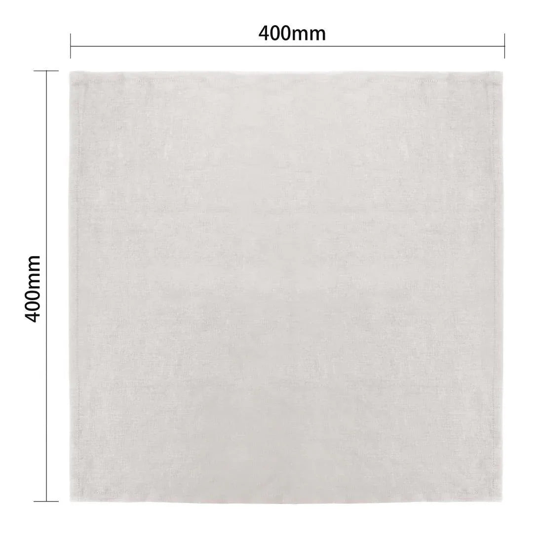 FW699 Olympia Linen Table Napkin Sand 400x400mm (Pack of 12) - JD Catering Equipment Solutions Ltd