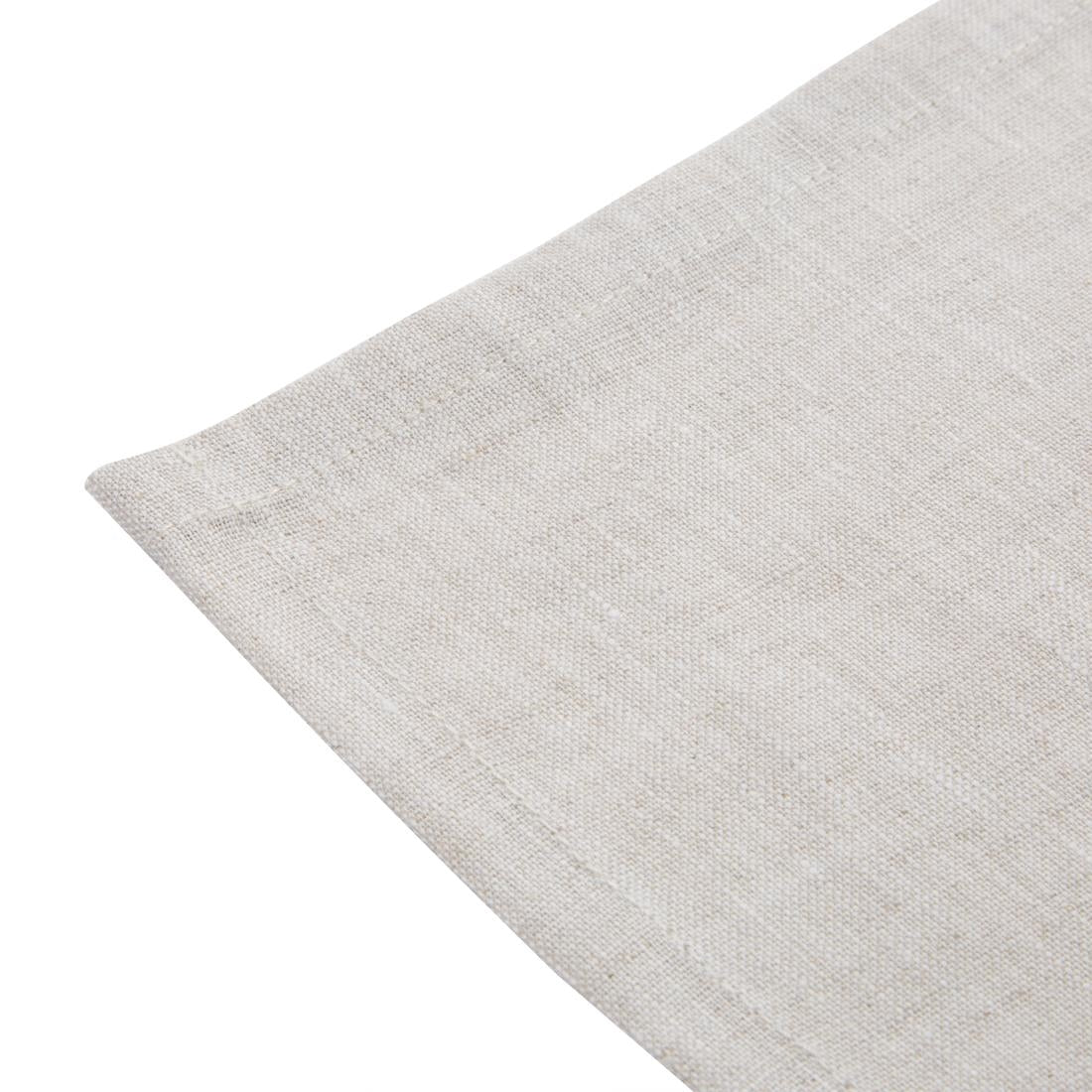 FW699 Olympia Linen Table Napkin Sand 400x400mm (Pack of 12) JD Catering Equipment Solutions Ltd