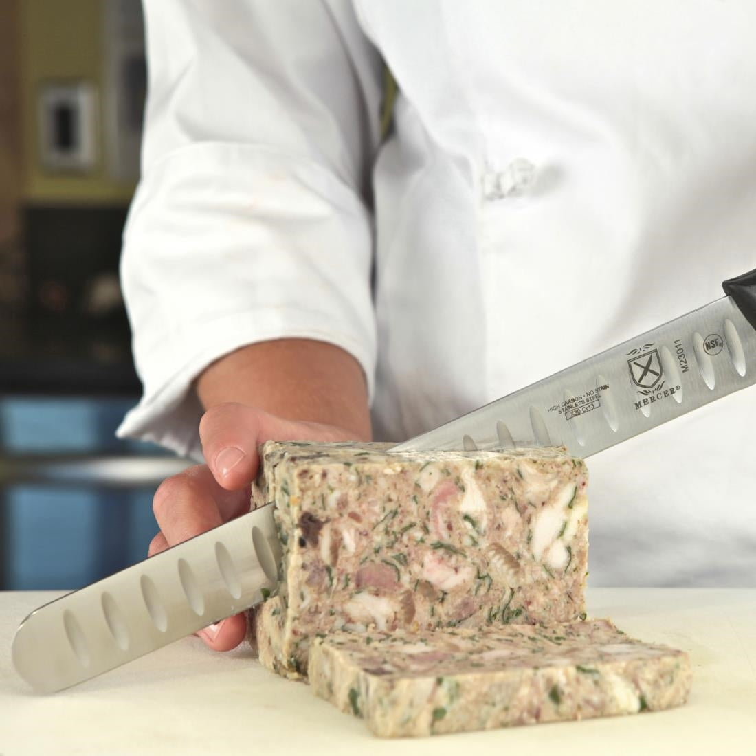 FW731 Mercer Culinary Millennia Slicer Granton Edge 27.9cm JD Catering Equipment Solutions Ltd