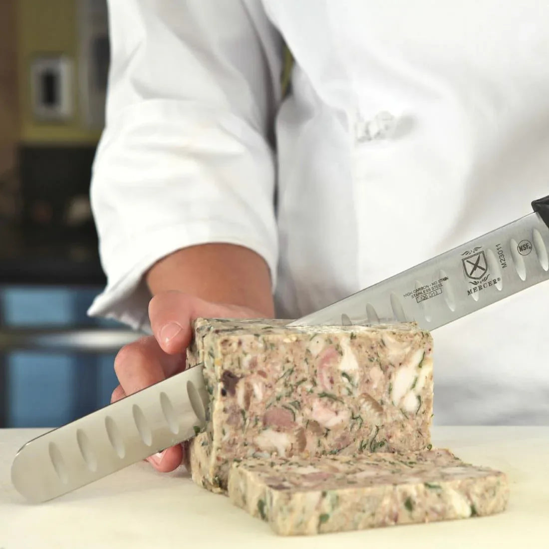 FW731 Mercer Culinary Millennia Slicer Granton Edge 27.9cm - JD Catering Equipment Solutions Ltd