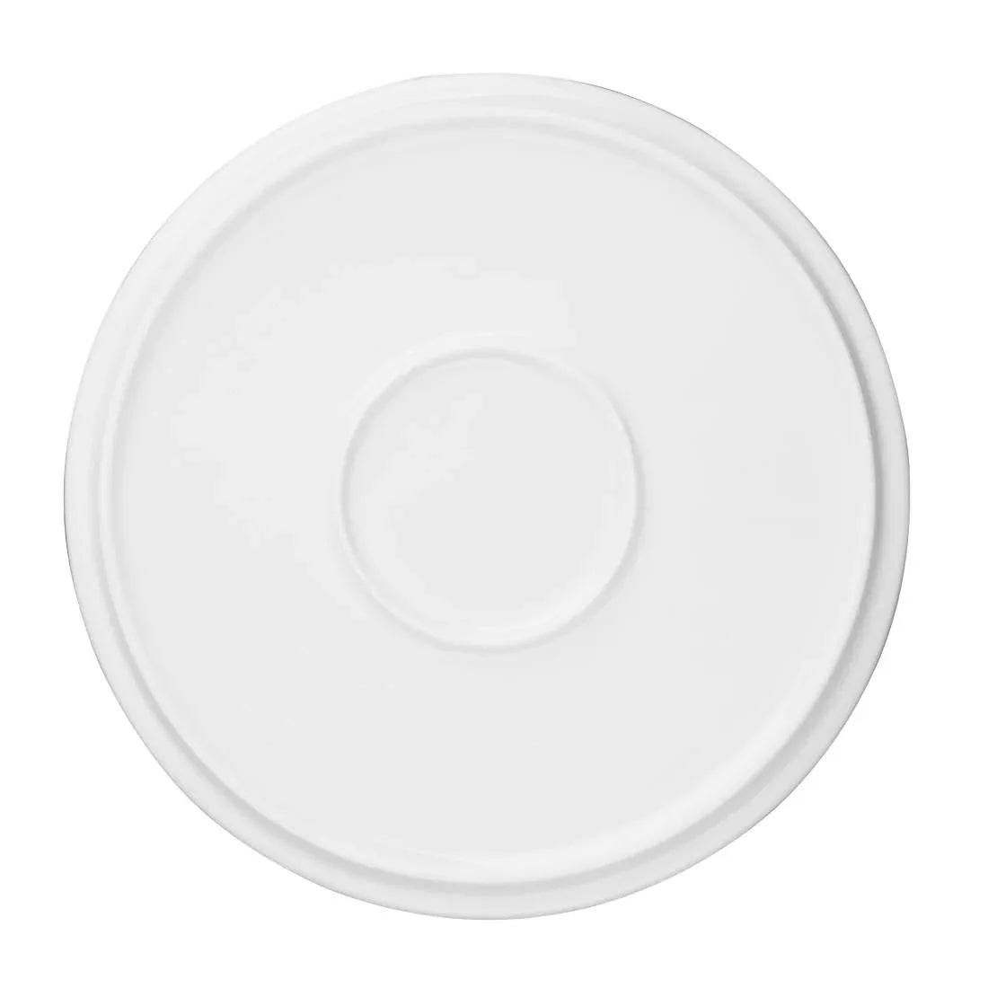 FW813 Olympia Whiteware Flat Round Plates 210mm (Pack of 6) - JD Catering Equipment Solutions Ltd