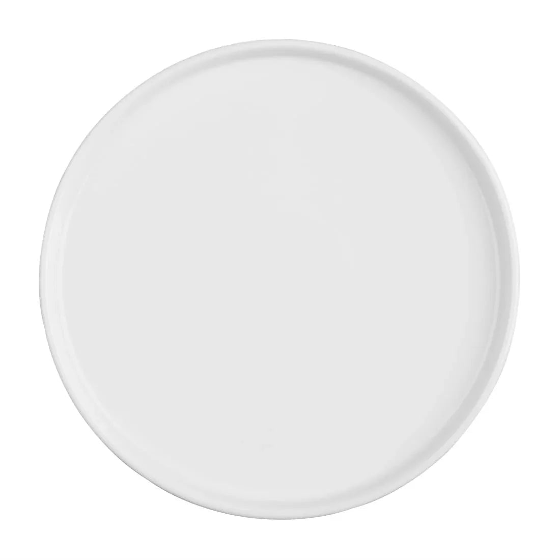 FW814 Olympia Whiteware Flat Round Plate 268mm (Pack of 4) - JD Catering Equipment Solutions Ltd