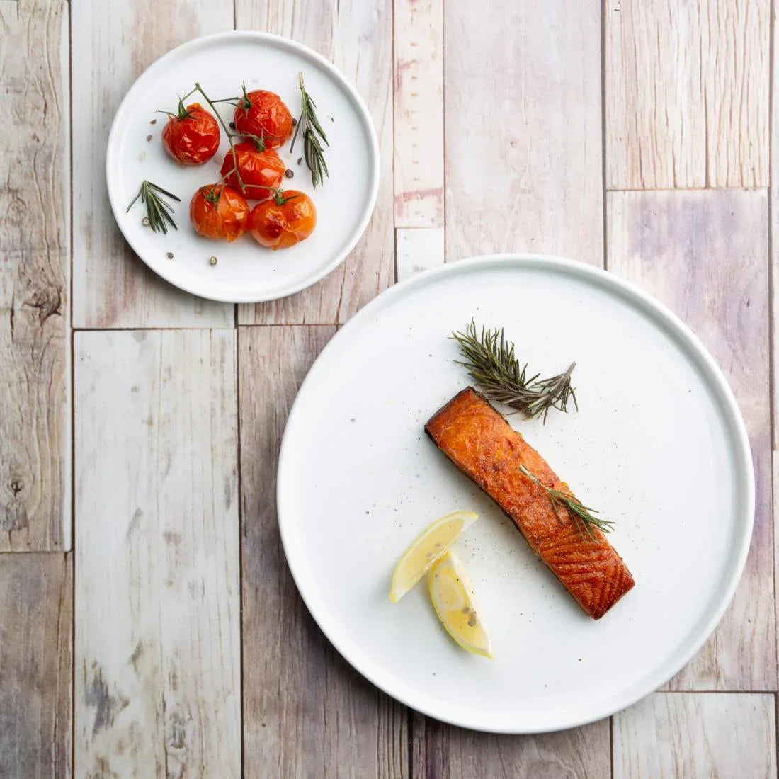 FW814 Olympia Whiteware Flat Round Plate 268mm (Pack of 4) - JD Catering Equipment Solutions Ltd