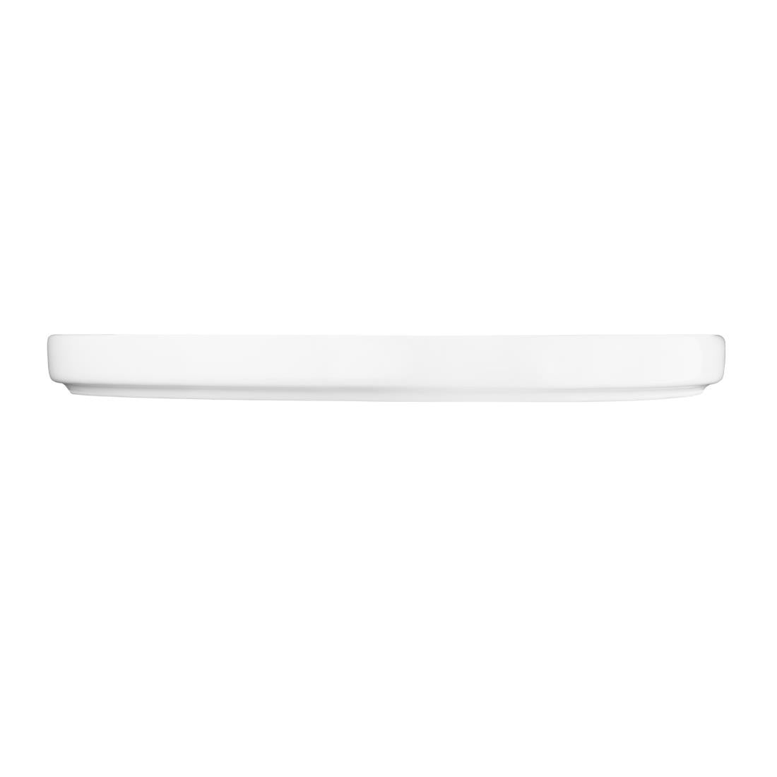 FW814 Olympia Whiteware Flat Round Plate 268mm (Pack of 4) JD Catering Equipment Solutions Ltd