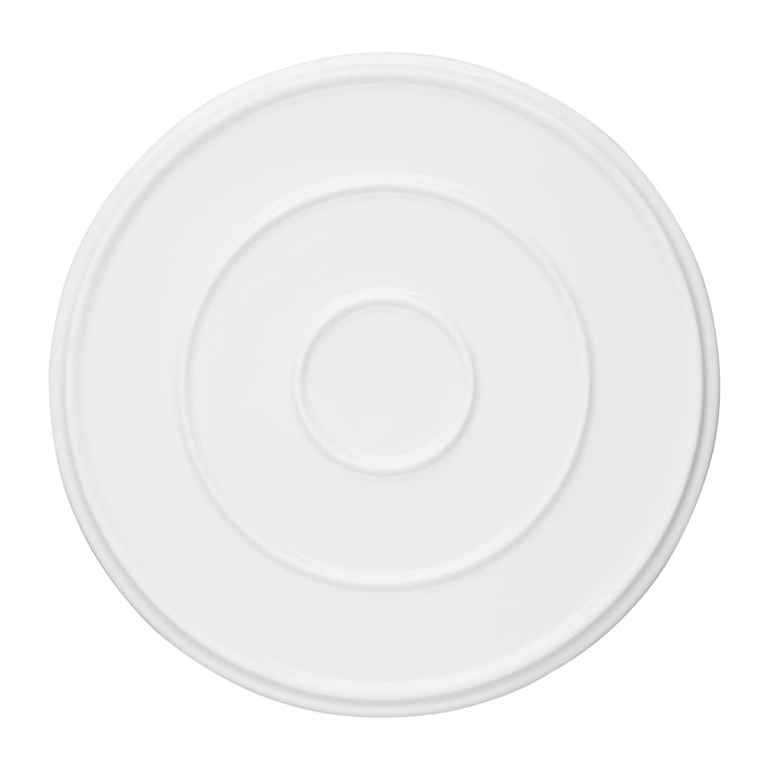 FW814 Olympia Whiteware Flat Round Plate 268mm (Pack of 4) JD Catering Equipment Solutions Ltd