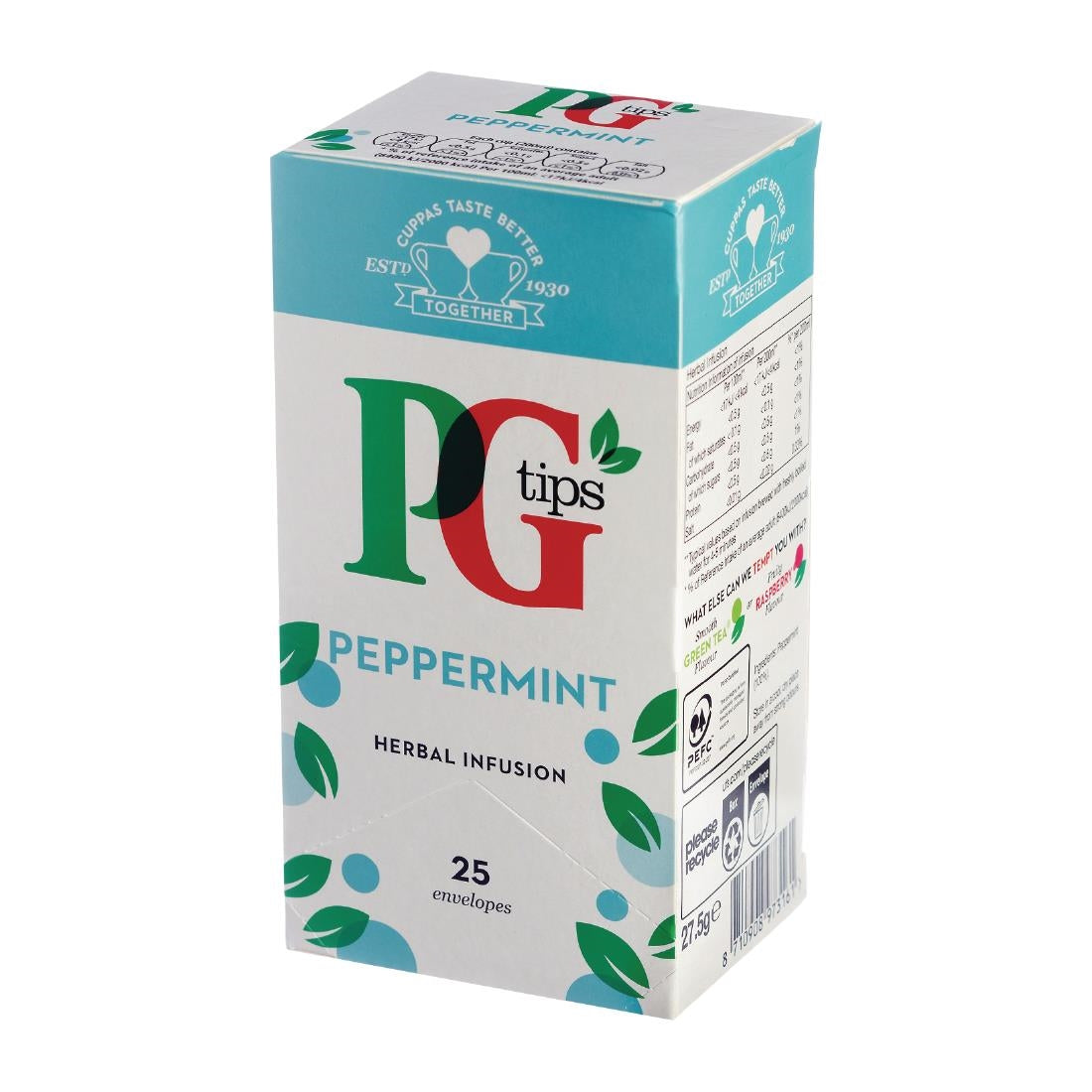 FW829 PG Tips Peppermint Tea Envelops (Pack of 25) - JD Catering Equipment Solutions Ltd