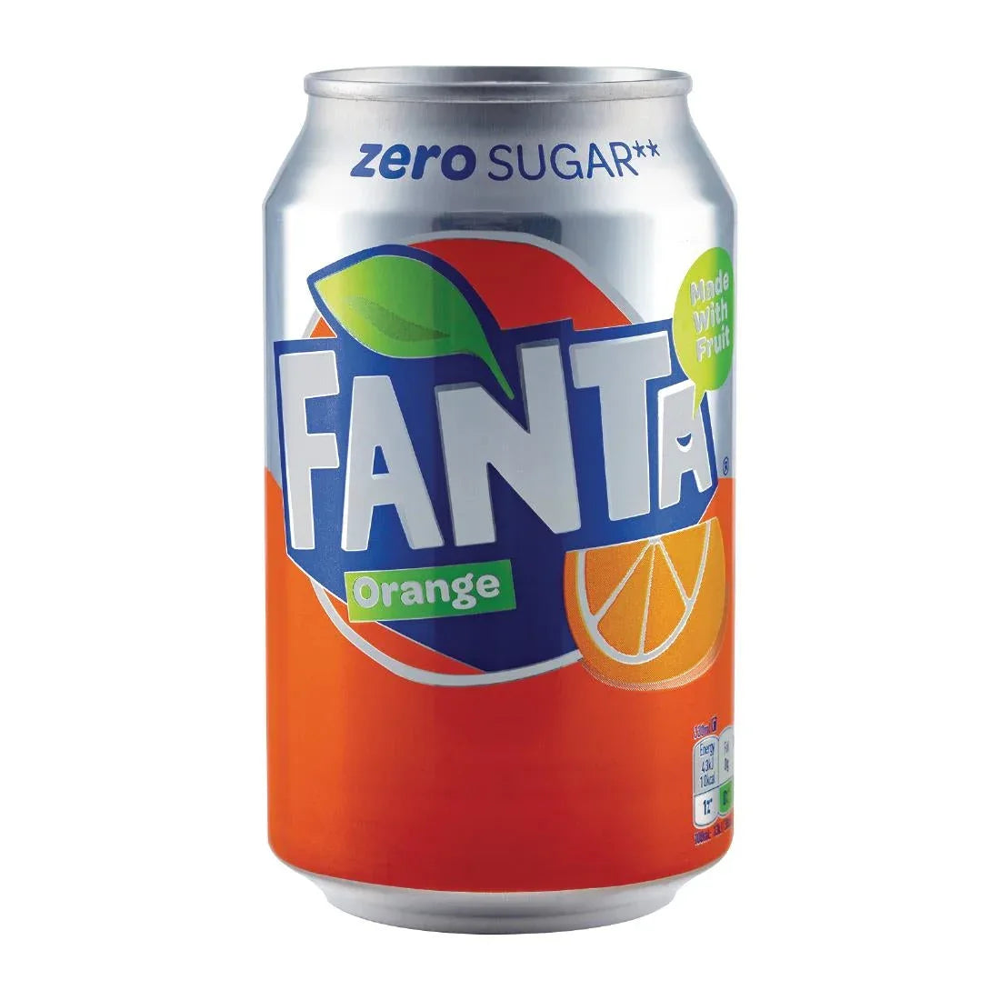 FW835 Fanta Zero Orange Cans 330ml (Pack of 24) - JD Catering Equipment Solutions Ltd