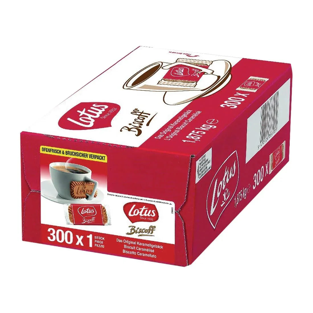 FW986 Lotus Biscoff Caramelised Biscuits (Pack of 300) - JD Catering Equipment Solutions Ltd