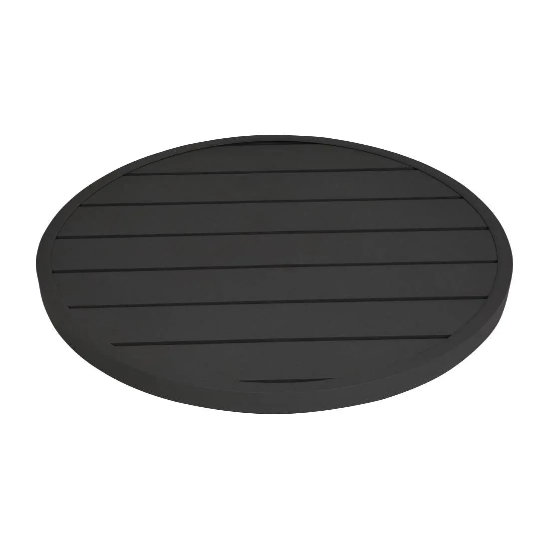 FX039 Bolero Aluminium Round Table Top Black 580mm - JD Catering Equipment Solutions Ltd