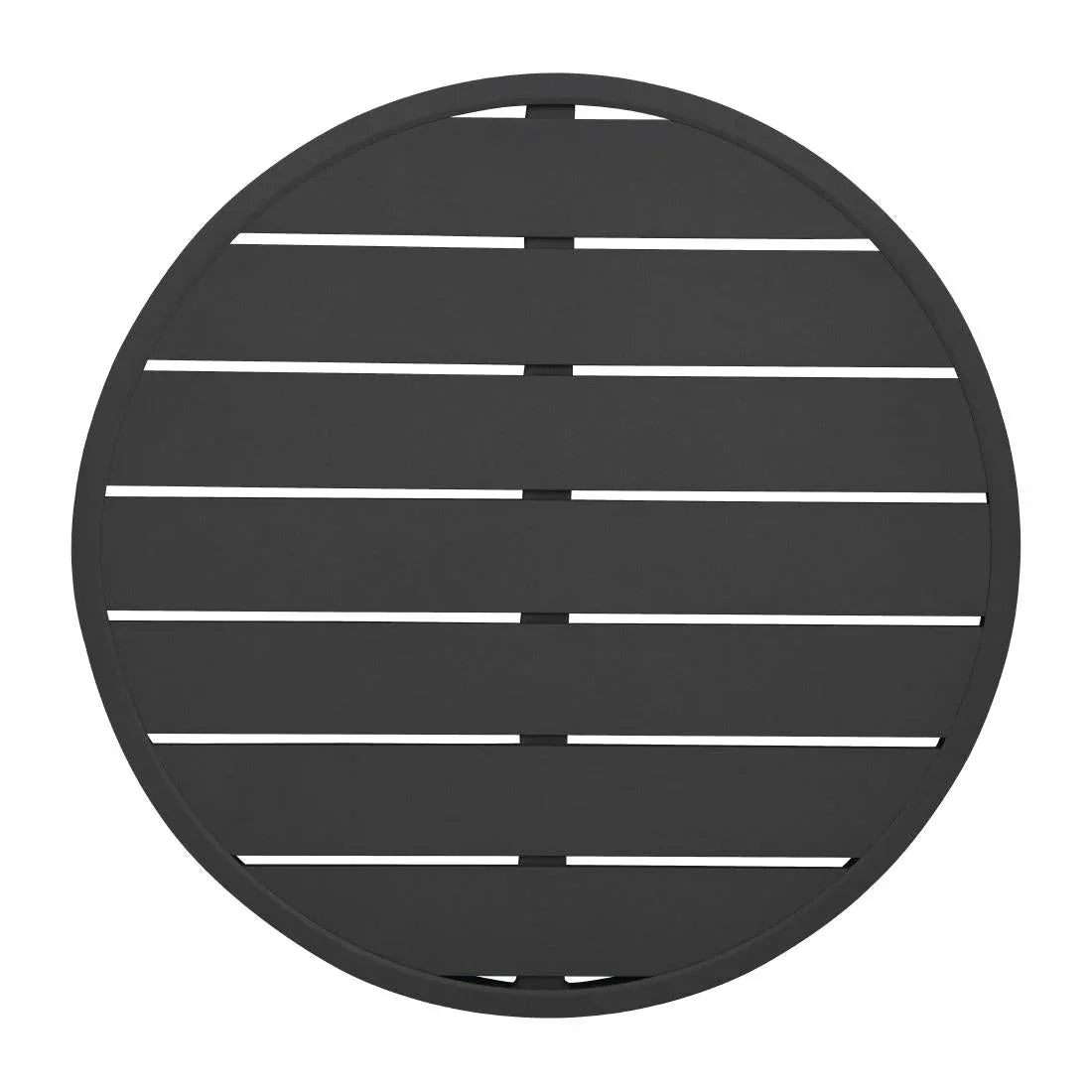 FX039 Bolero Aluminium Round Table Top Black 580mm - JD Catering Equipment Solutions Ltd