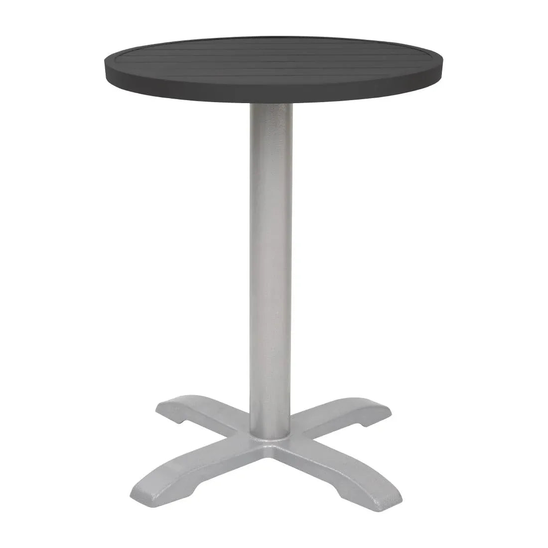 FX039 Bolero Aluminium Round Table Top Black 580mm - JD Catering Equipment Solutions Ltd