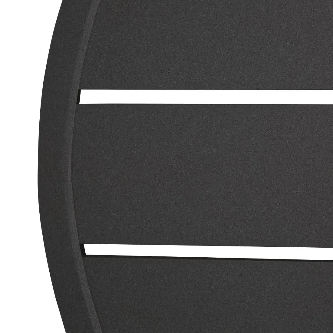 FX039 Bolero Aluminium Round Table Top Black 580mm - JD Catering Equipment Solutions Ltd