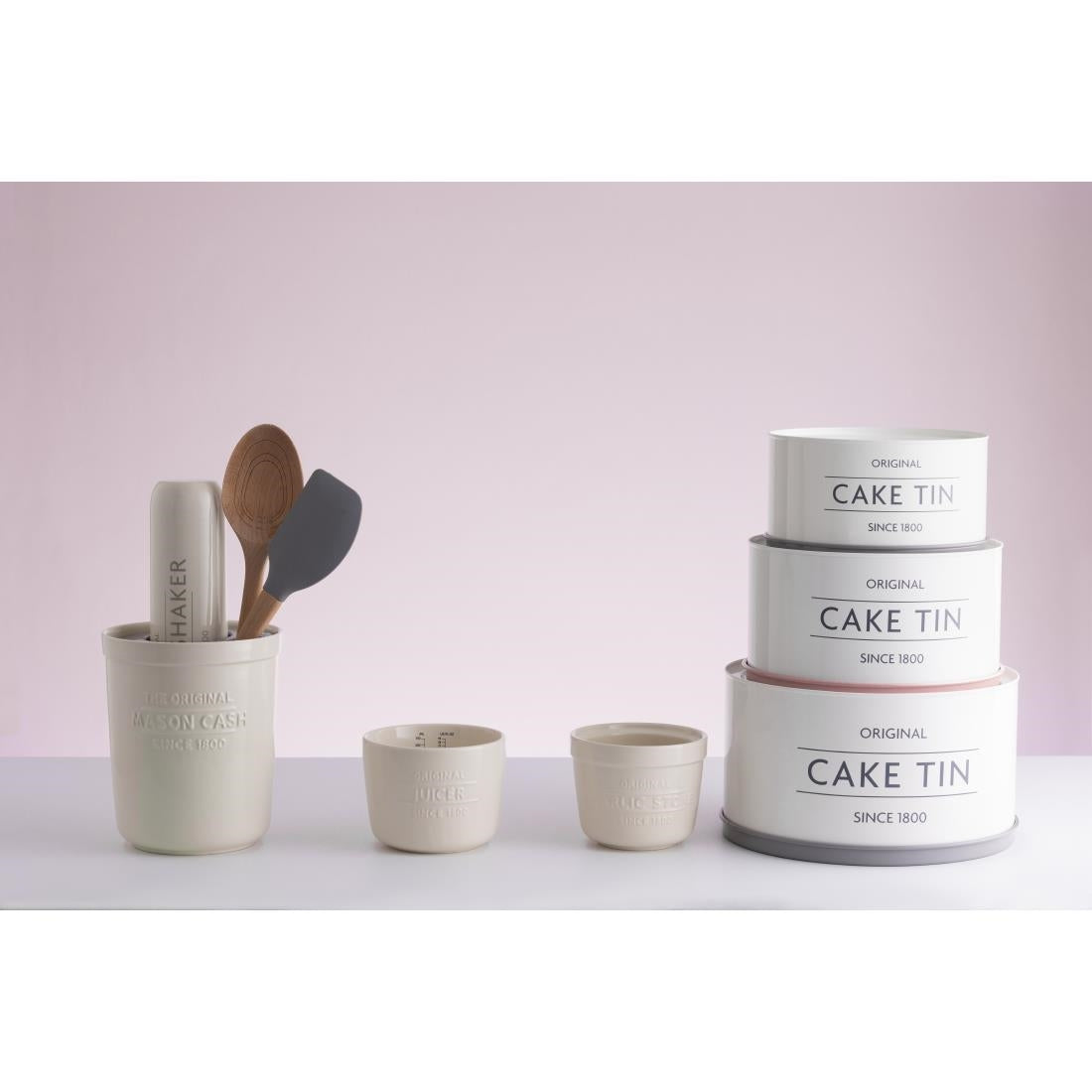 FX040 Mason Cash Innovative Kitchen Collection Set of 3 Cake Storage Tins JD Catering Equipment Solutions Ltd