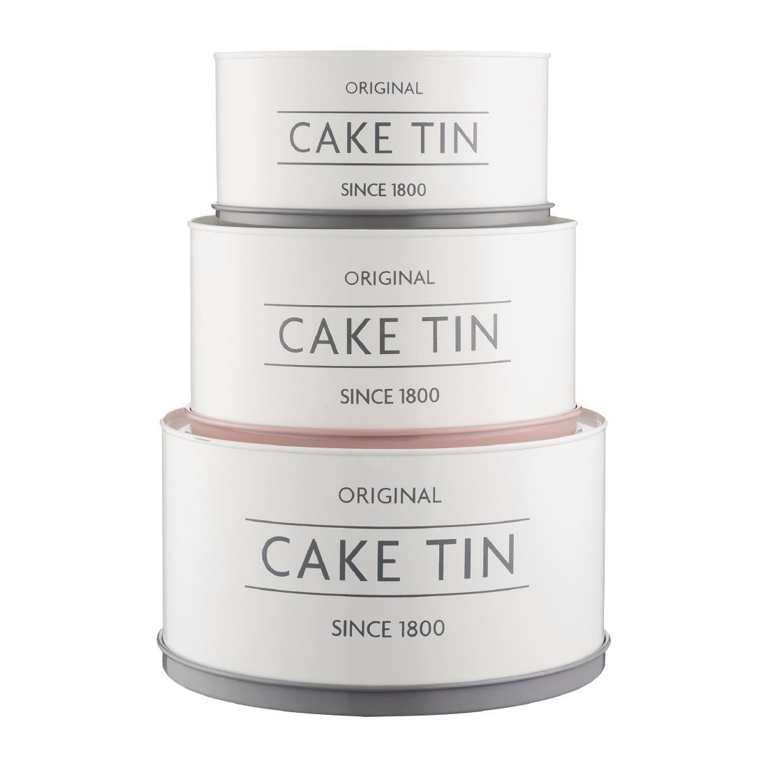 FX040 Mason Cash Innovative Kitchen Collection Set of 3 Cake Storage Tins JD Catering Equipment Solutions Ltd