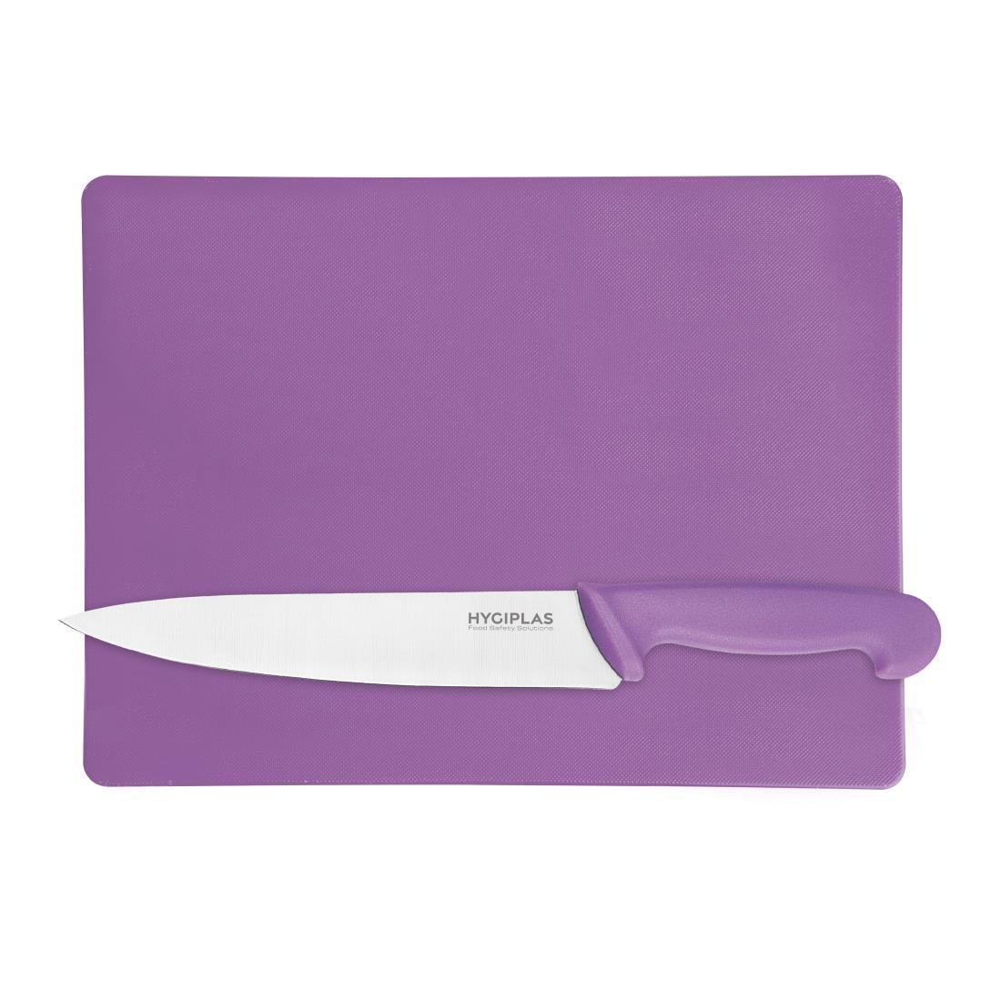 FX106 Hygiplas Low Density Chopping Board Small Purple - 229x305x12mm - JD Catering Equipment Solutions Ltd