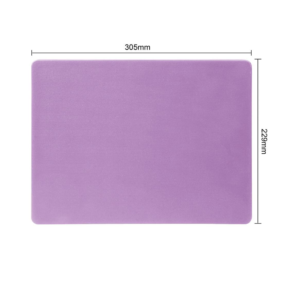 FX106 Hygiplas Low Density Chopping Board Small Purple - 229x305x12mm - JD Catering Equipment Solutions Ltd