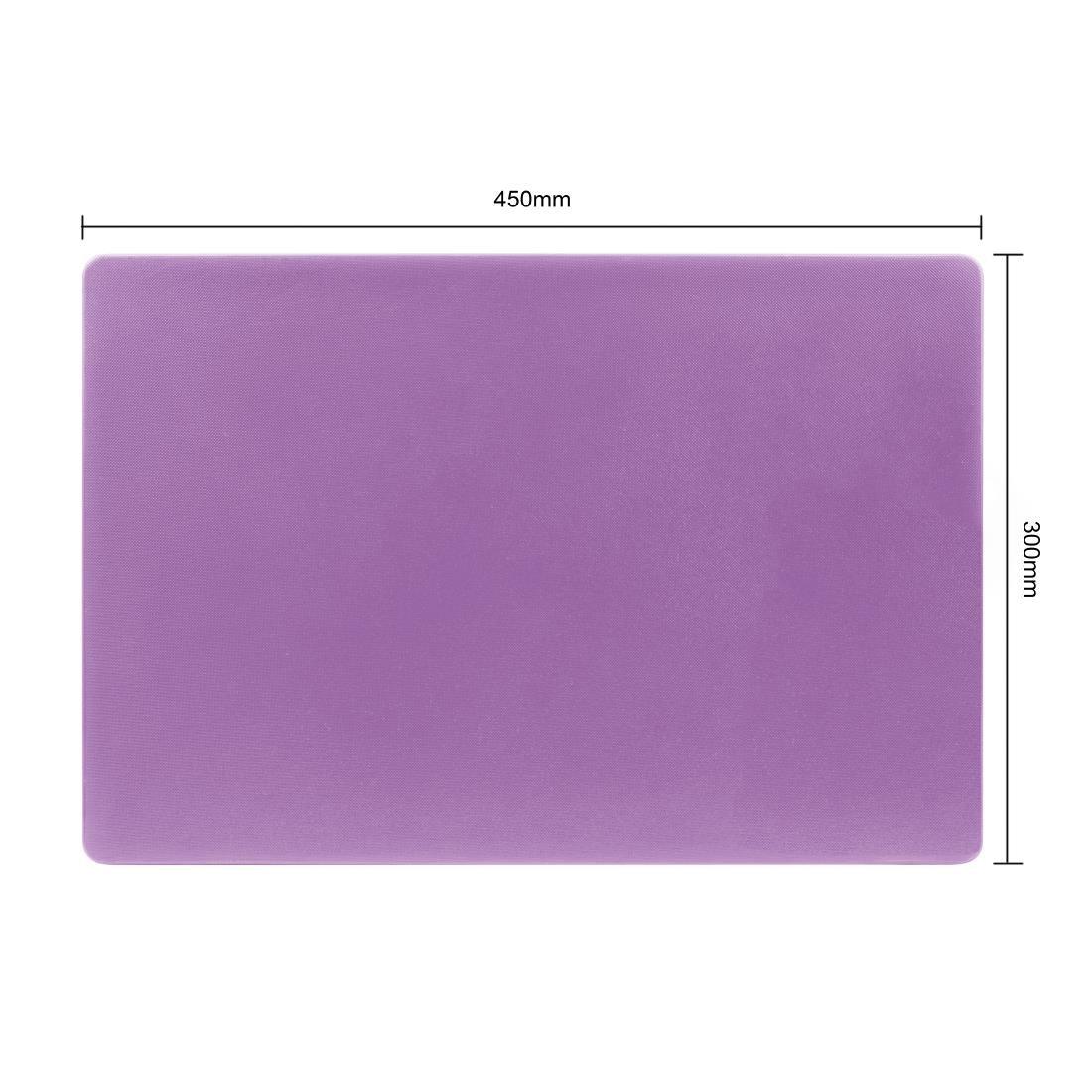 FX107 Hygiplas Low Density Chopping Board Purple - 300x450x20mm - JD Catering Equipment Solutions Ltd