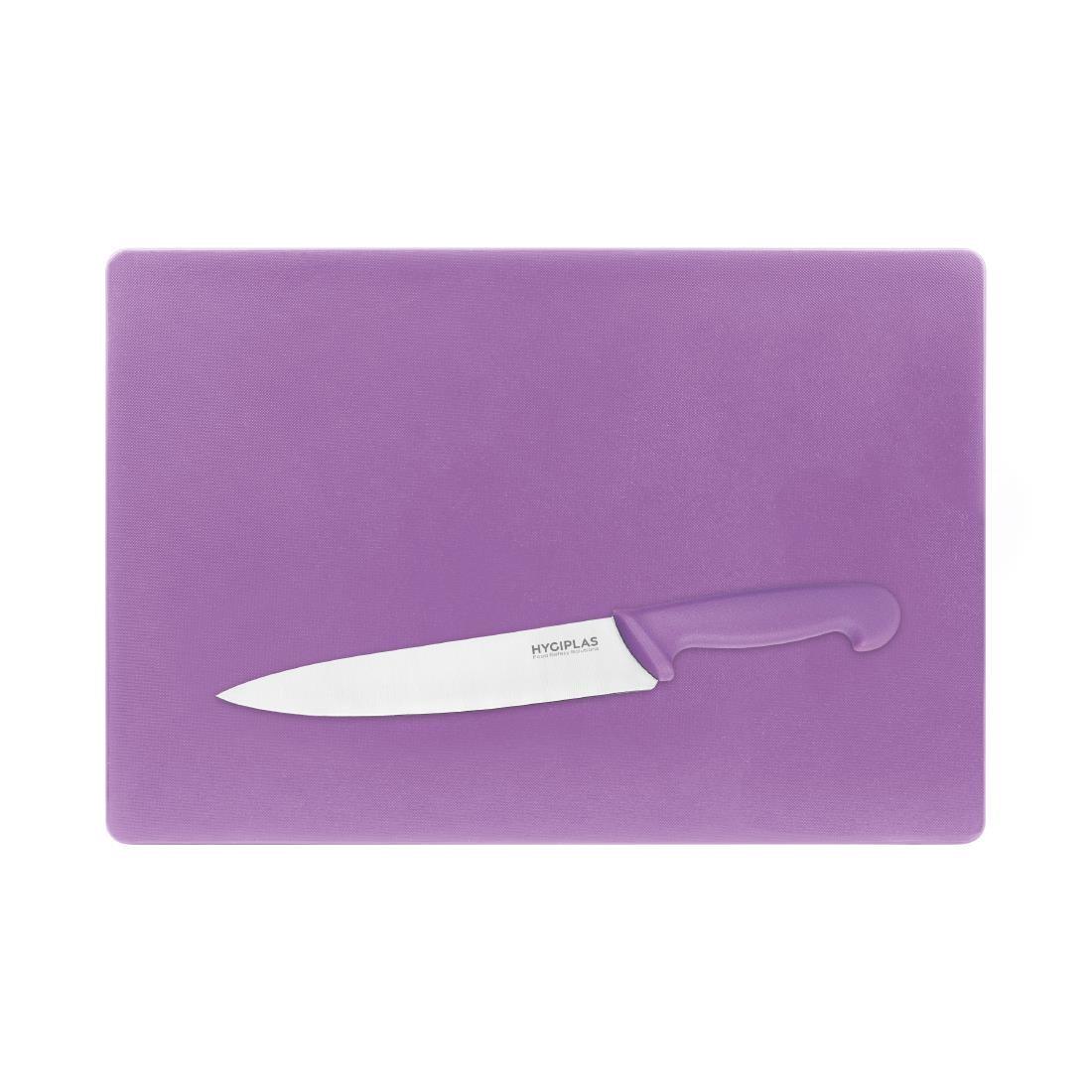FX107 Hygiplas Low Density Chopping Board Purple - 300x450x20mm - JD Catering Equipment Solutions Ltd