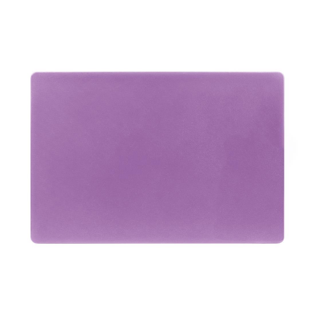FX107 Hygiplas Low Density Chopping Board Purple - 300x450x20mm - JD Catering Equipment Solutions Ltd