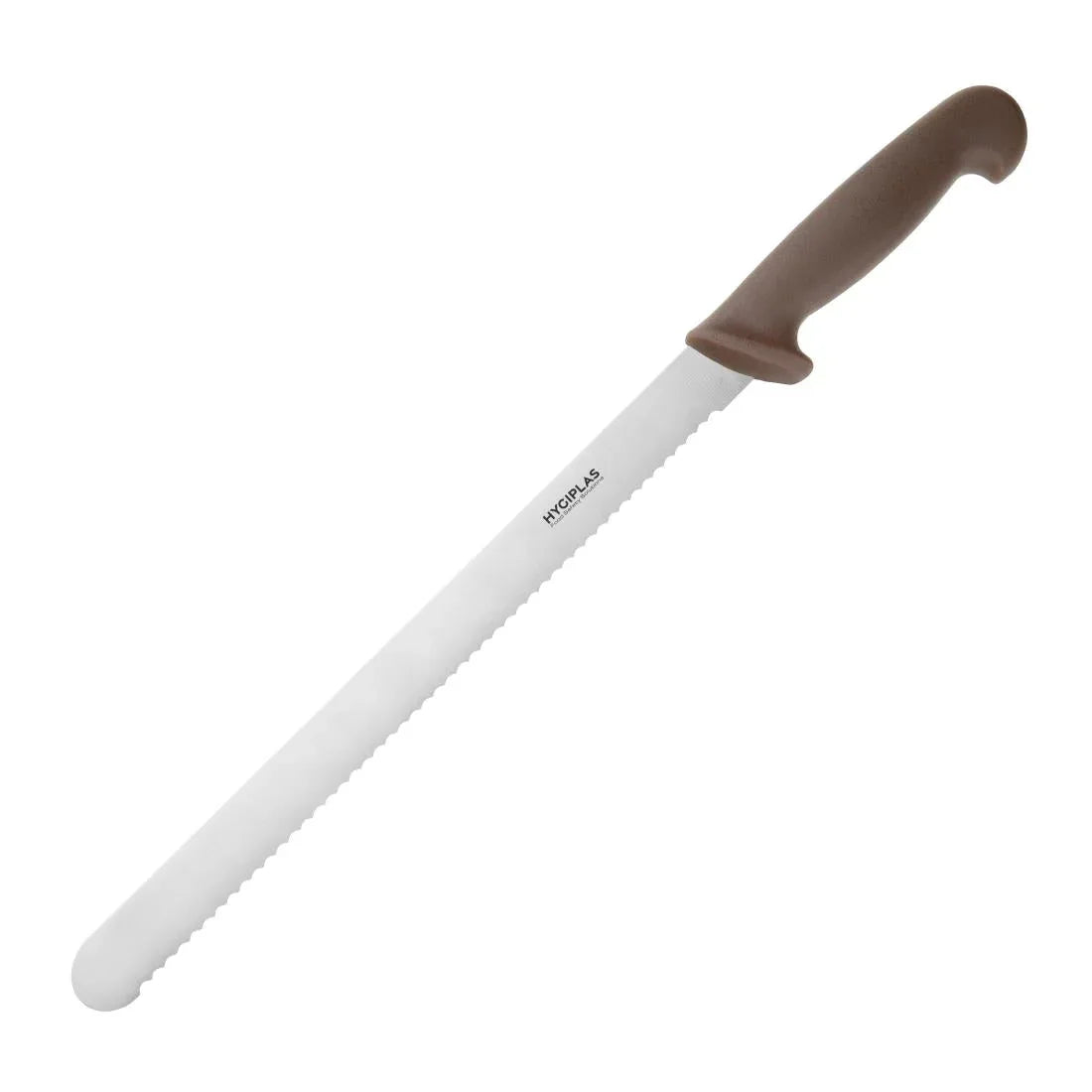 FX118 Hygiplas Slicer Serrated Brown 30.5cm - JD Catering Equipment Solutions Ltd