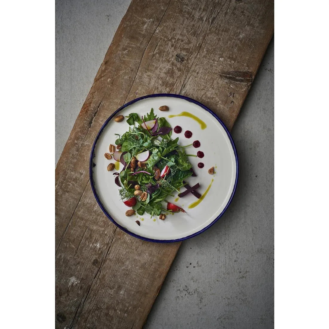 FX152 Dudson Harvest Walled Plates Ink 210mm (Pack of 6) - JD Catering Equipment Solutions Ltd