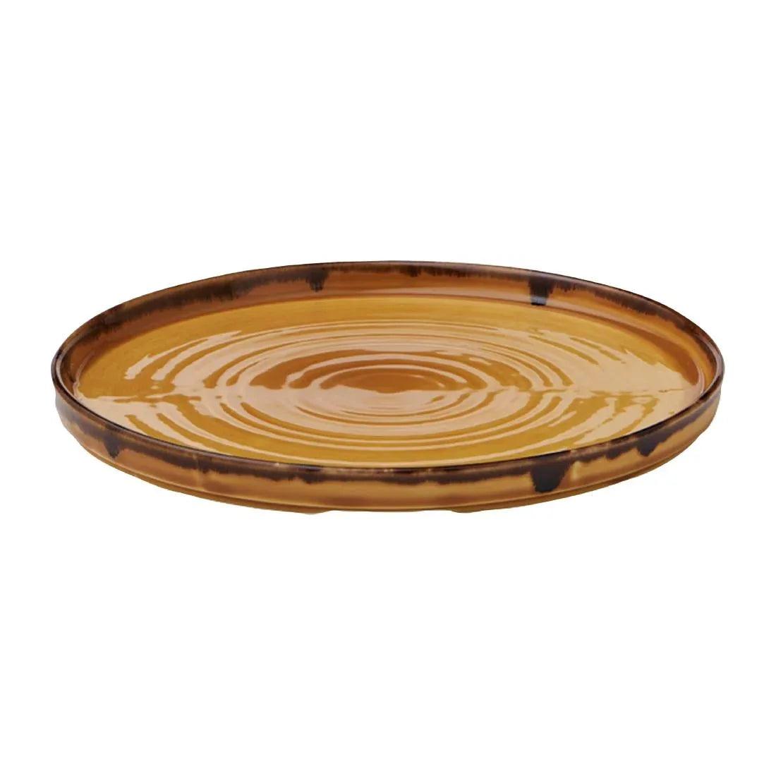FX155 Dudson Harvest Walled Plates Mustard 260mm (Pack of 6) - JD Catering Equipment Solutions Ltd