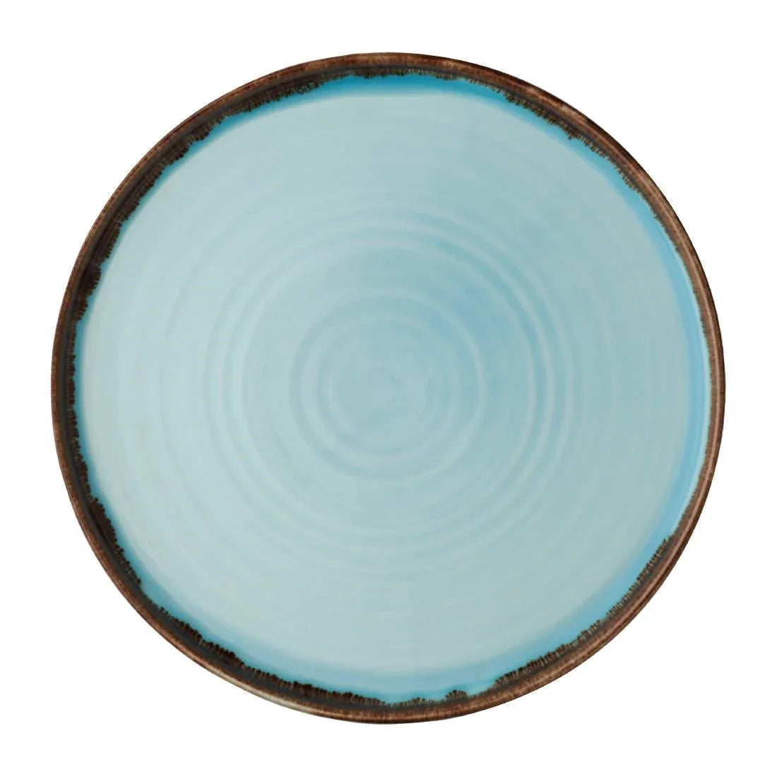 FX170 Dudson Harvest Walled Plates Turquoise 260mm (Pack of 6) - JD Catering Equipment Solutions Ltd