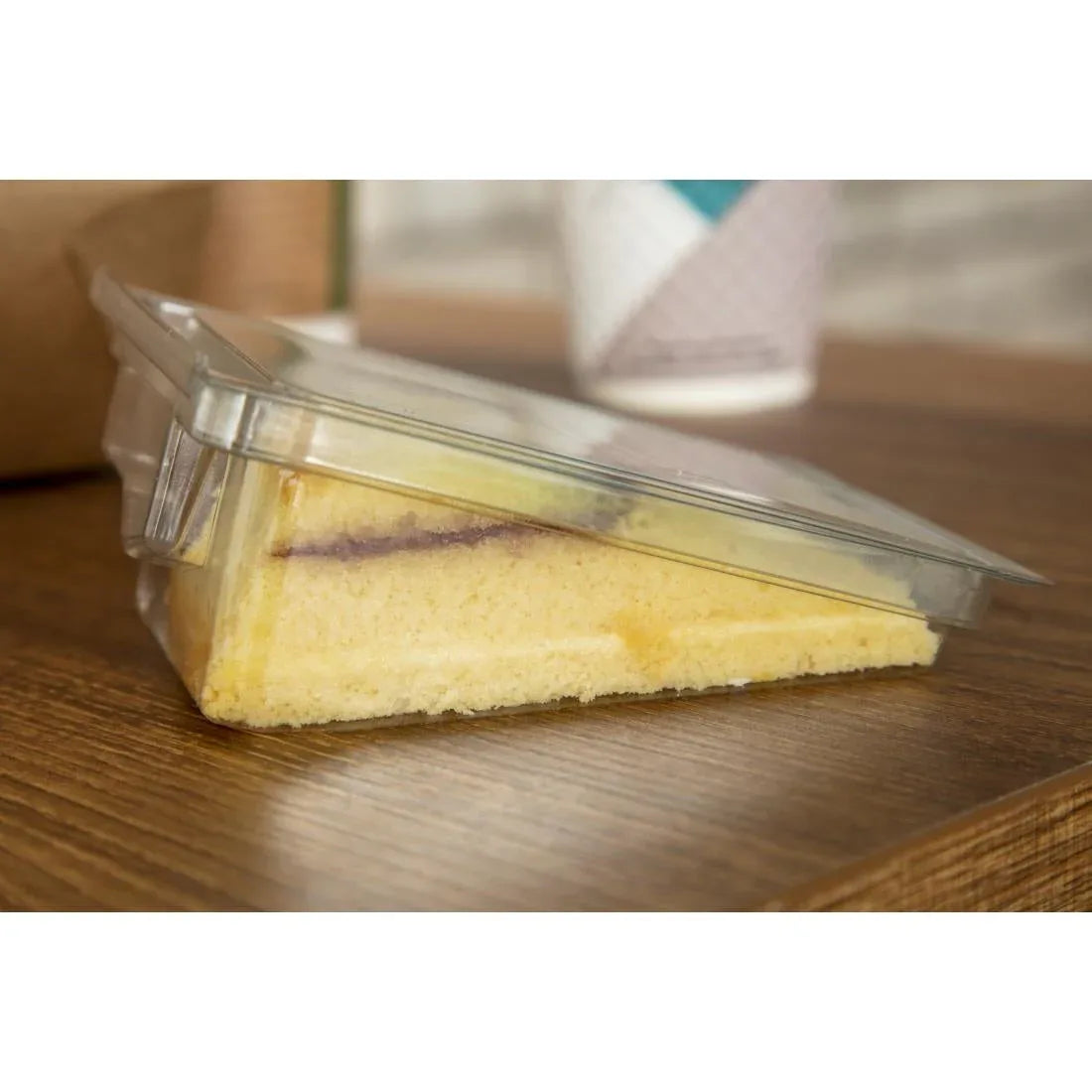 FB376 Faerch Single Gateaux Slice Boxes (500 pack) - JD Catering Equipment Solutions Ltd