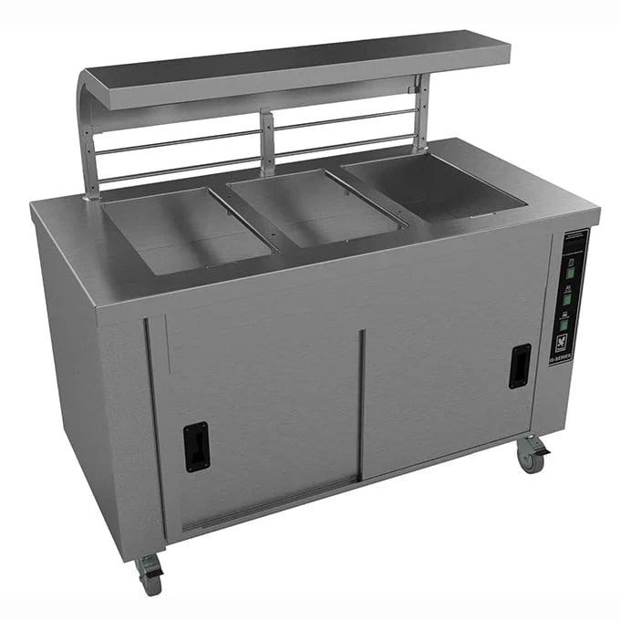 Falcon Chieftain 3 Well Heated Servery Counter with Trayslide HS3-T - JD Catering Equipment Solutions Ltd
