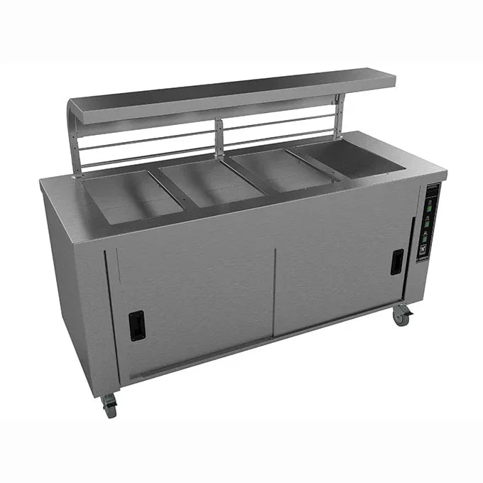 Falcon Chieftain 4 Well Heated Servery Counter with Trayslide HS4-T - JD Catering Equipment Solutions Ltd