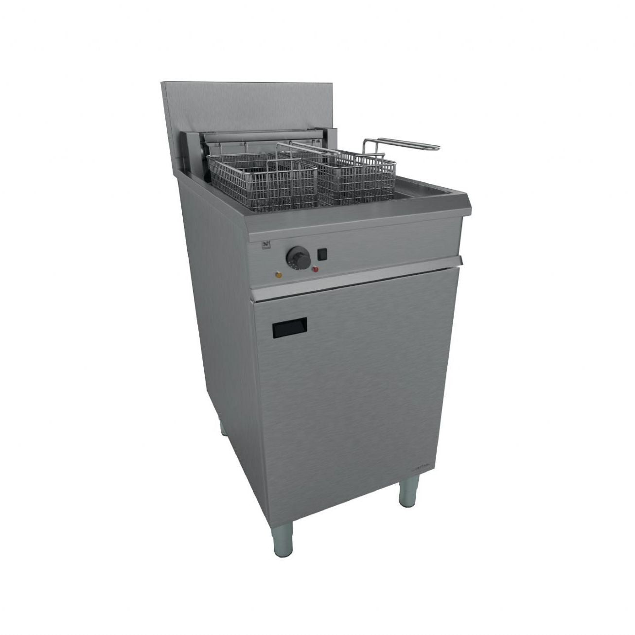 Falcon Chieftain Single Tank Twin Basket Free Standing Electric Fryer E1838 JD Catering Equipment Solutions Ltd