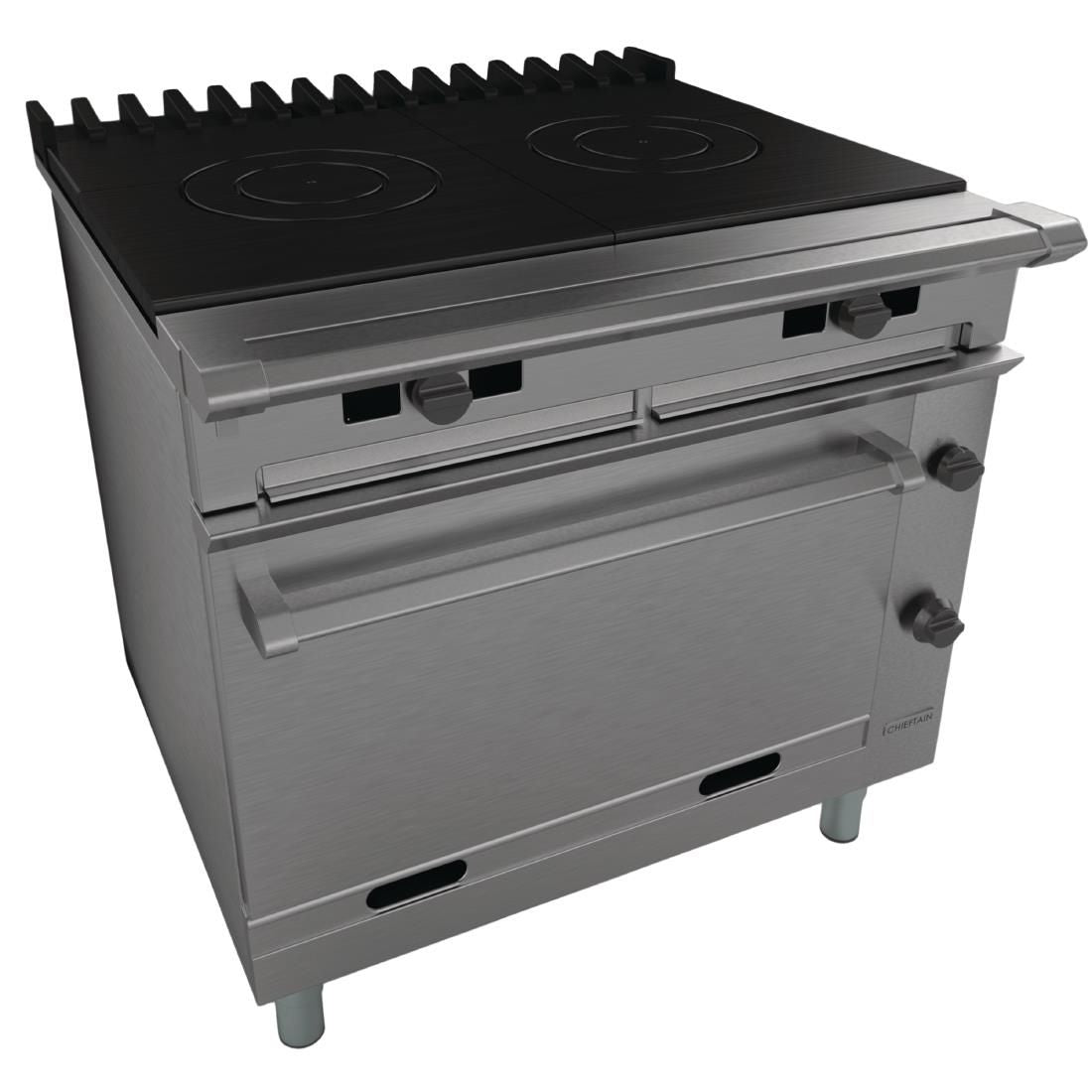 Falcon Chieftain Twin Bullseye Natural/LPG Oven Range G1006FX JD Catering Equipment Solutions Ltd