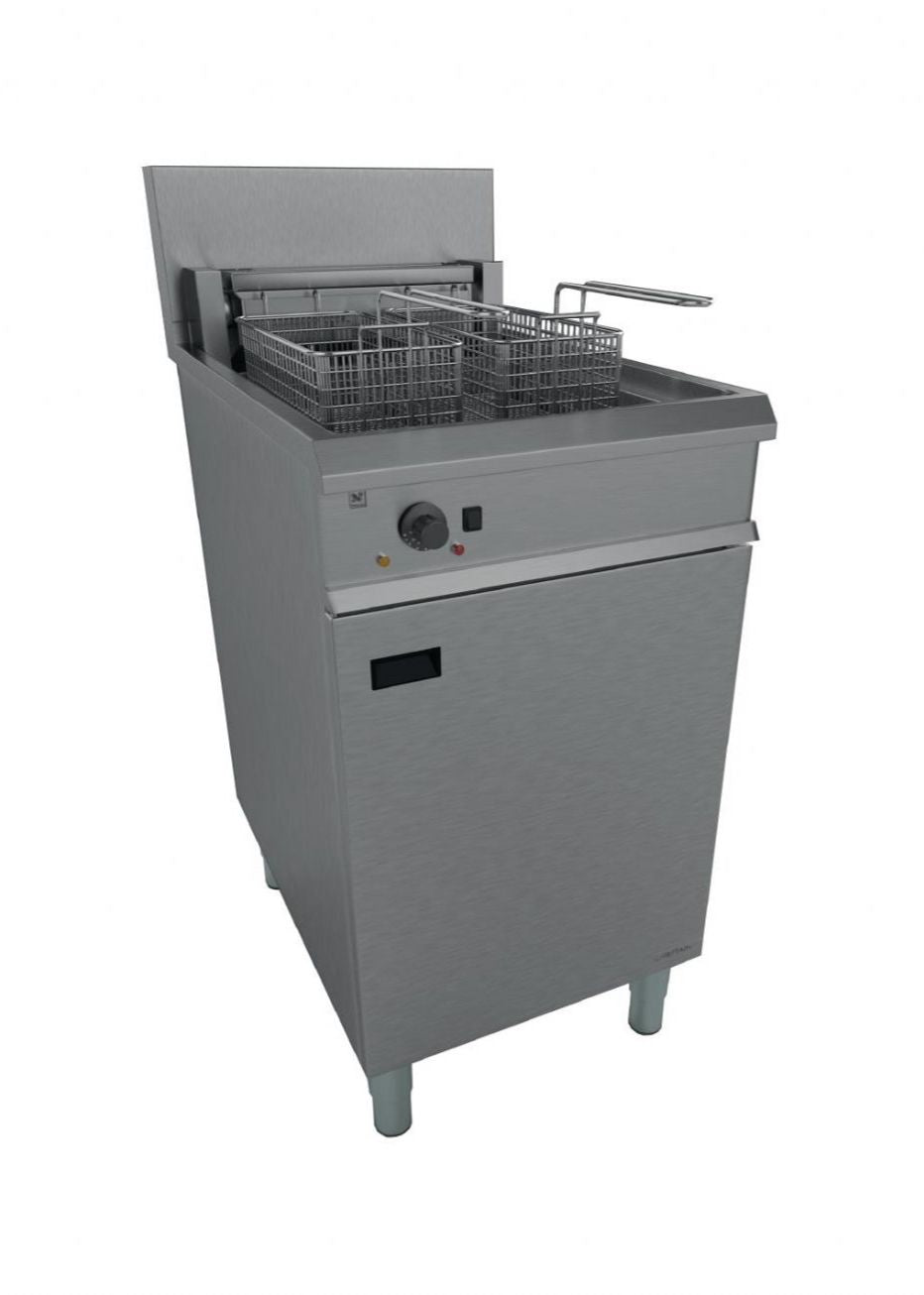 Falcon Chieftain Twin Tank Twin Basket Free Standing Electric Fryer E1848 JD Catering Equipment Solutions Ltd