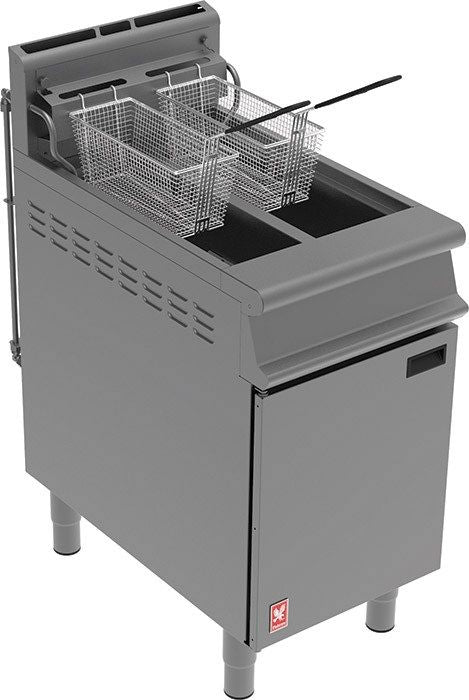 Falcon Dominator Plus G3845F Twin Pan, Twin Basket Fryer with Filtration JD Catering Equipment Solutions Ltd