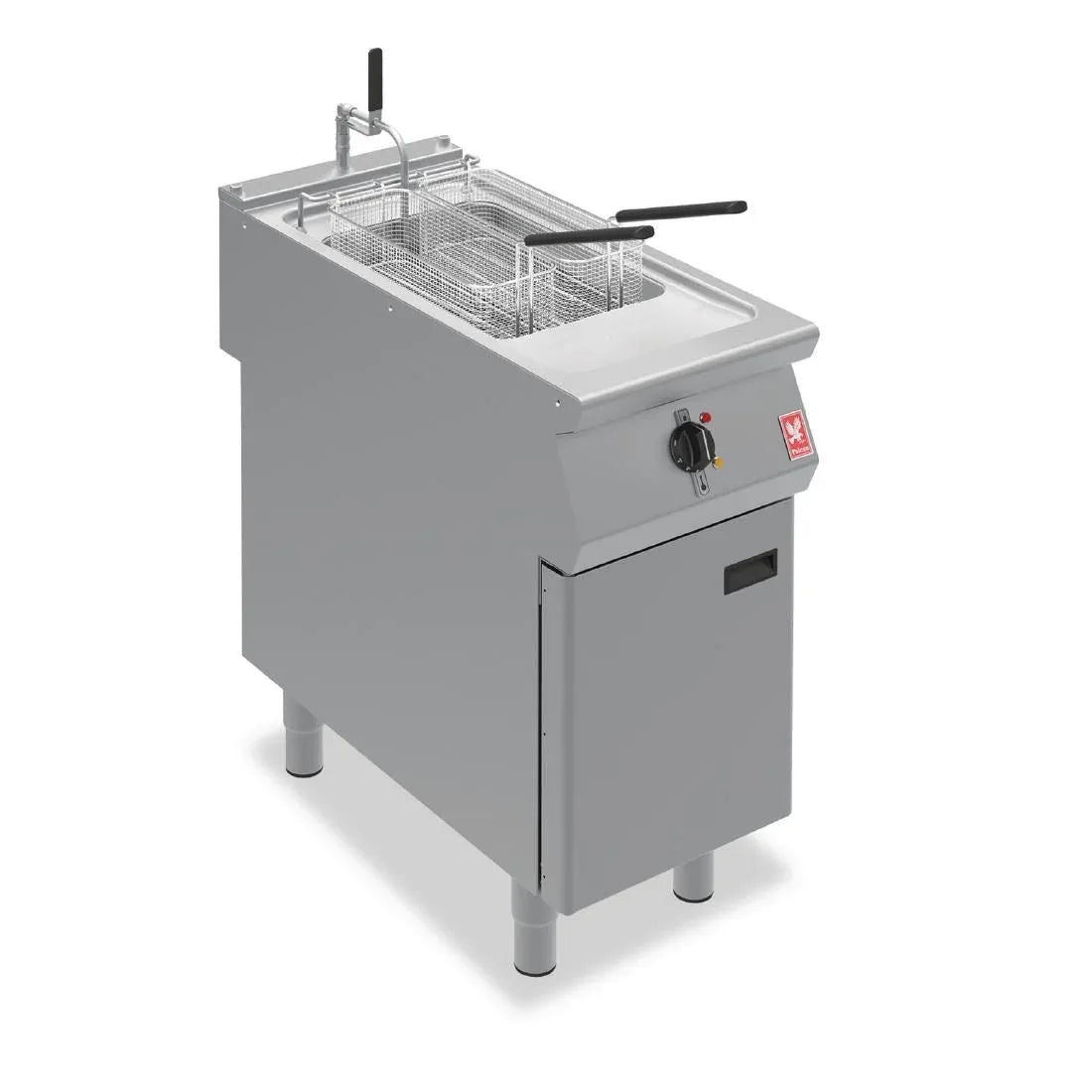 Falcon F900 Single Tank Twin Basket Free Standing Electric Filtration Fryer E9341F - JD Catering Equipment Solutions Ltd