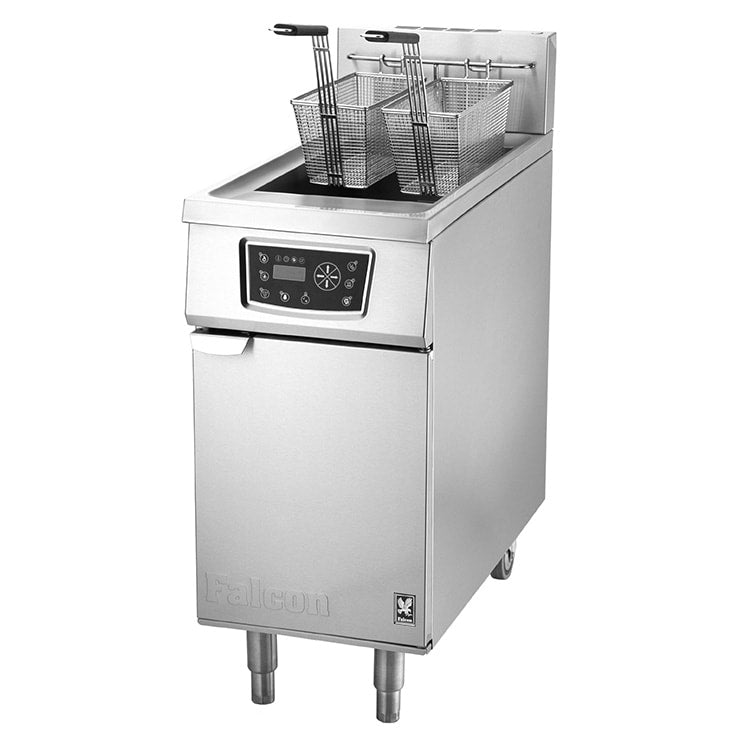 Falcon G2844F Gas Single pan double basket filtration fryer JD Catering Equipment Solutions Ltd
