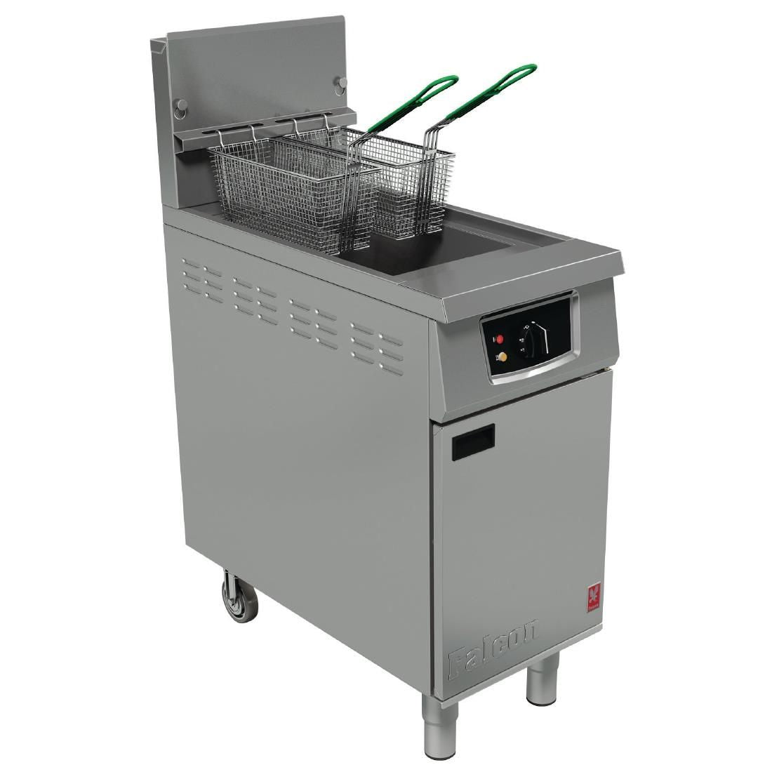 Falcon Single Tank Twin Basket Free Standing Natural Gas/LPG Filtration Fryer G401F JD Catering Equipment Solutions Ltd