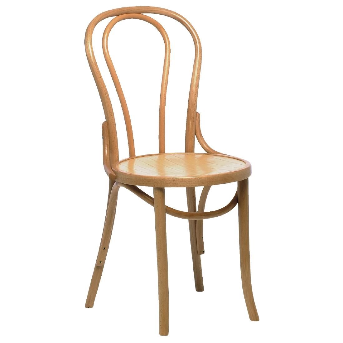 Fameg Bentwood Bistro Sidechair Natural (Pack of 2) JD Catering Equipment Solutions Ltd