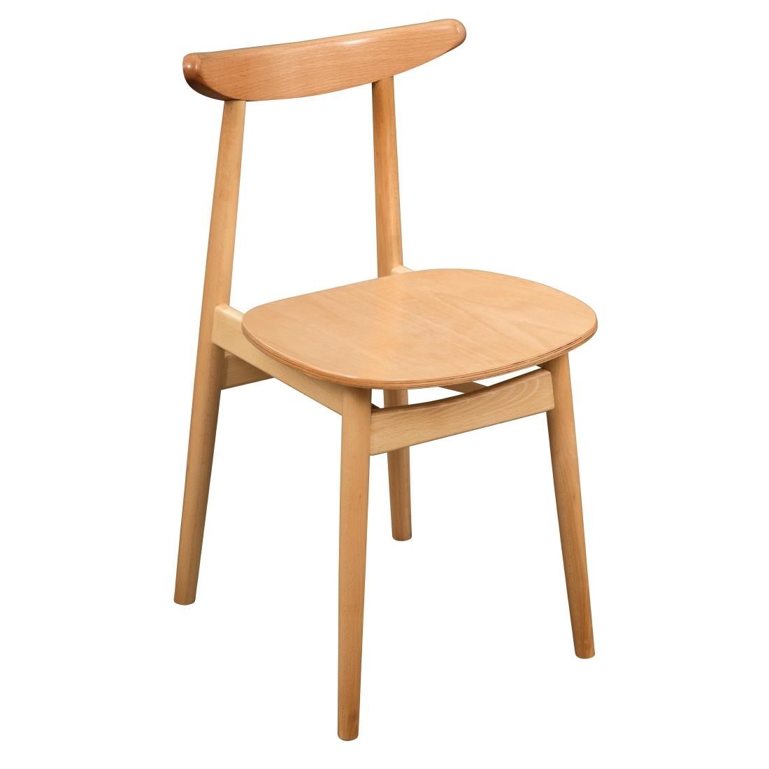 Fameg Cowhorn Side Chair (Pack of 2) JD Catering Equipment Solutions Ltd