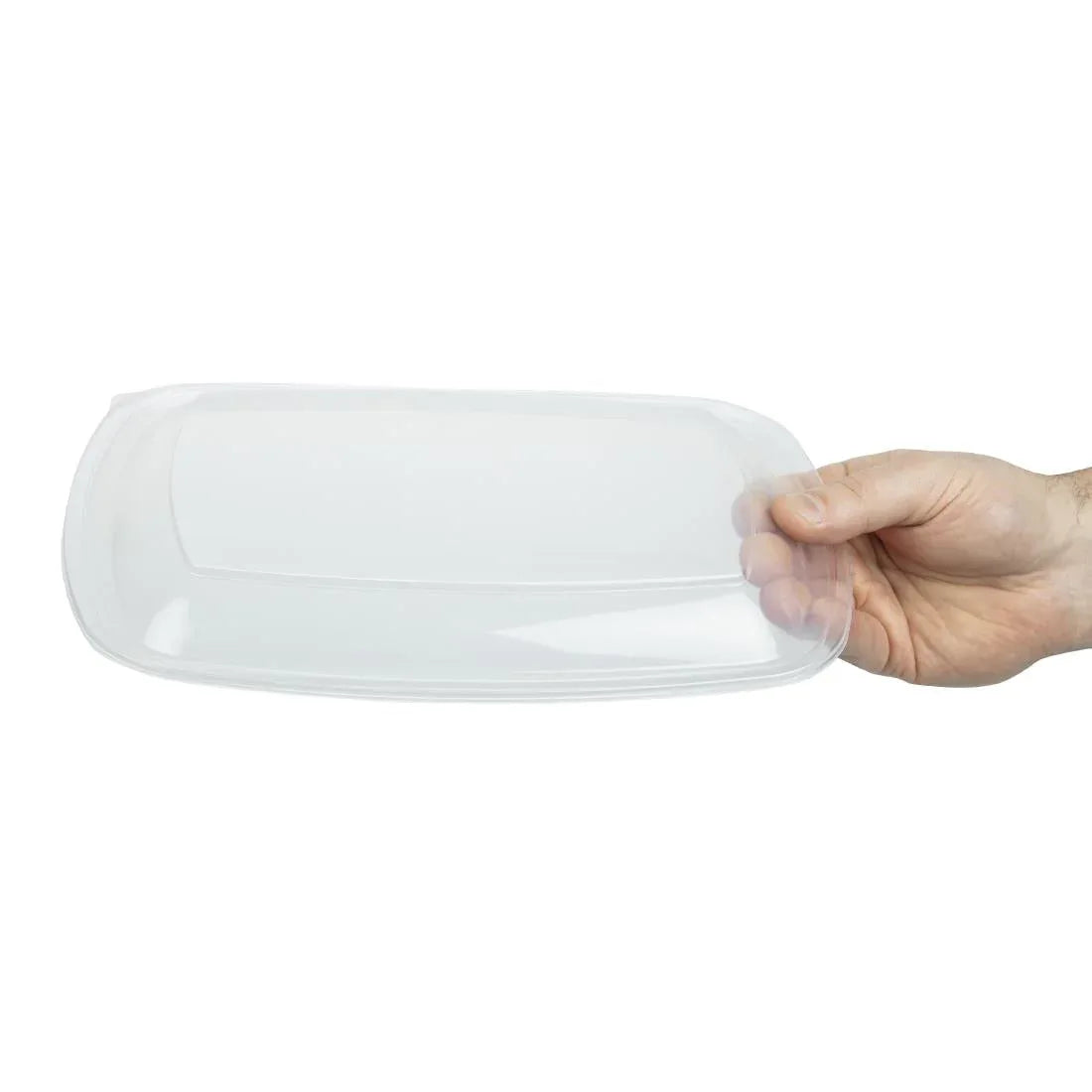DW785 Fastpac Large Rectangular Food Container Lids 1350ml / 48oz (Pack of 150) - JD Catering Equipment Solutions Ltd