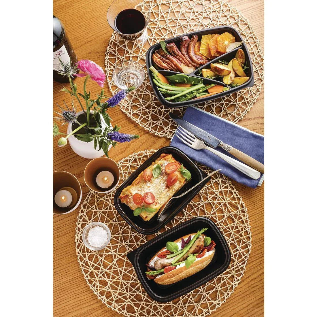 DW782 Fastpac Small Rectangular Food Containers 500ml / 17oz - JD Catering Equipment Solutions Ltd