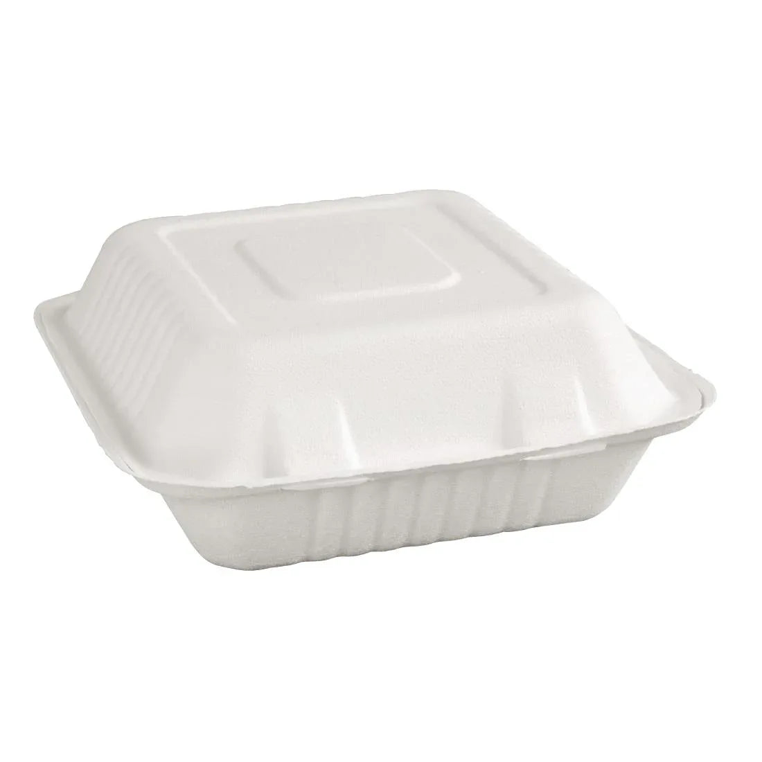 FC525 Fiesta Compostable Bagasse Hinged Food Containers 223/236mm (Pack of 200) - JD Catering Equipment Solutions Ltd