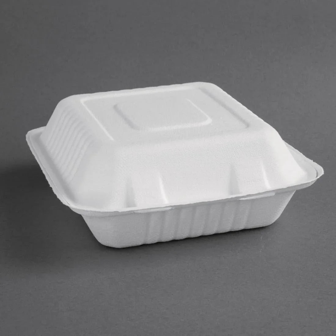 FC525 Fiesta Compostable Bagasse Hinged Food Containers 223/236mm (Pack of 200) - JD Catering Equipment Solutions Ltd