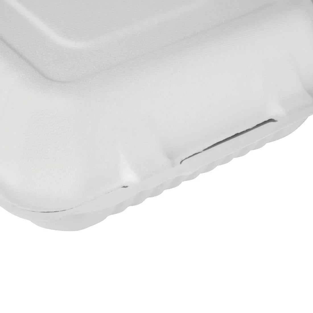 FC525 Fiesta Compostable Bagasse Hinged Food Containers 223/236mm (Pack of 200) - JD Catering Equipment Solutions Ltd