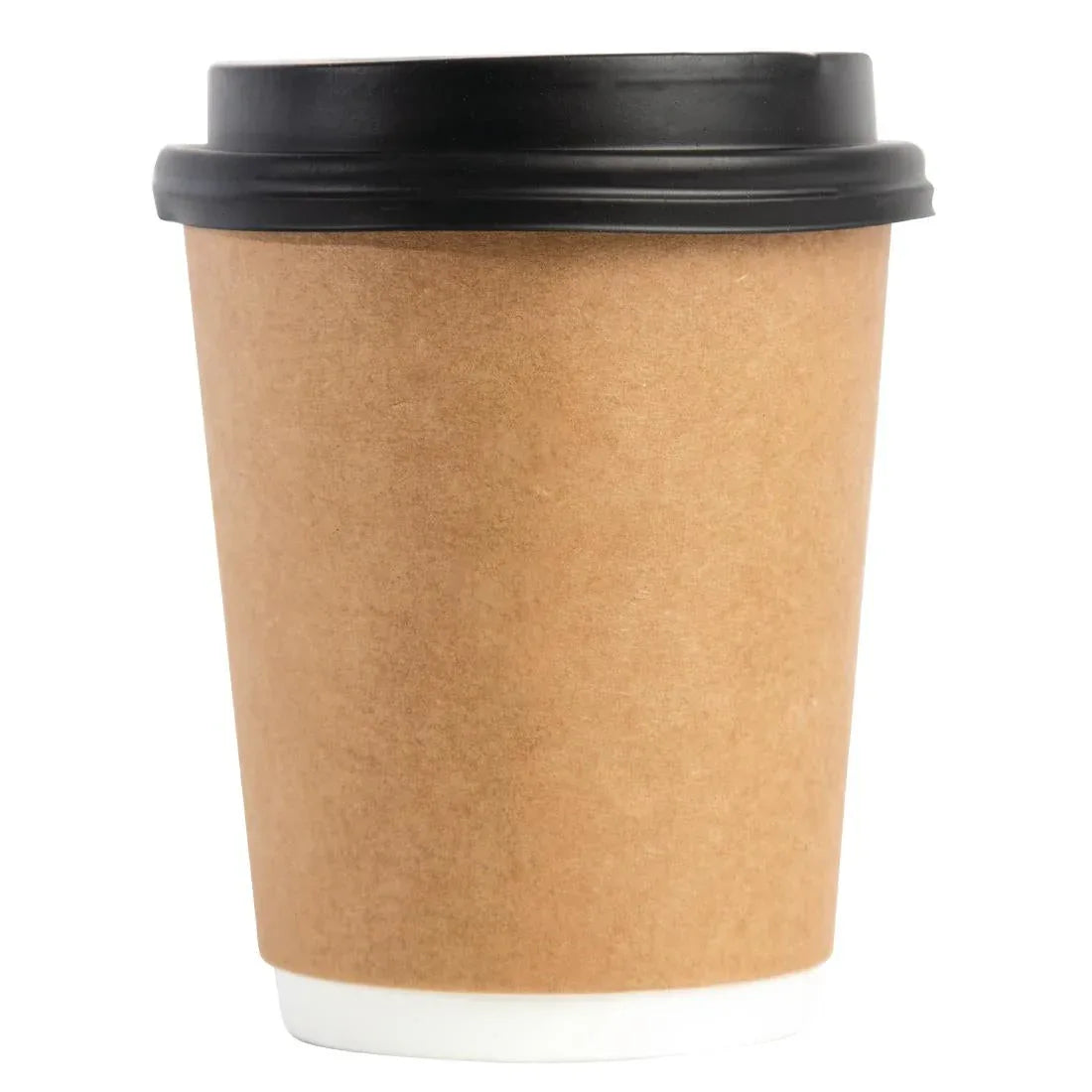 CW715 Fiesta Disposable Coffee Cup Lids Black 225ml / 8oz - JD Catering Equipment Solutions Ltd
