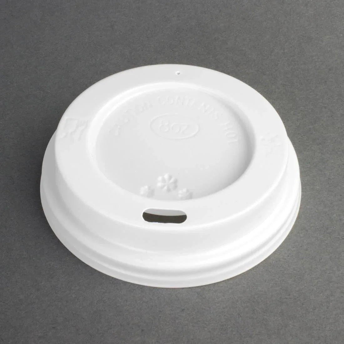 CE263 Fiesta Disposable Coffee Cup Lids White 225ml / 8oz (Pack of 50) - JD Catering Equipment Solutions Ltd